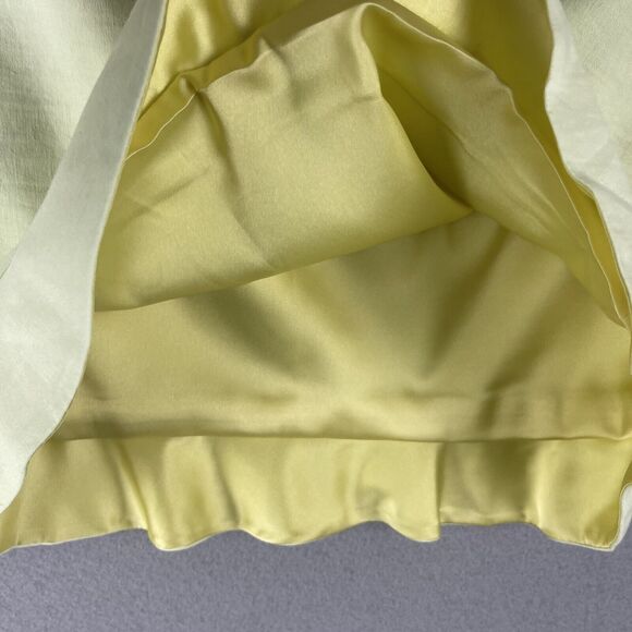 Elie Tahari Ruth Linen Blend Skirt Women 8 Green Ruffle Pencil Career Office NWT - Picture 6 of 16